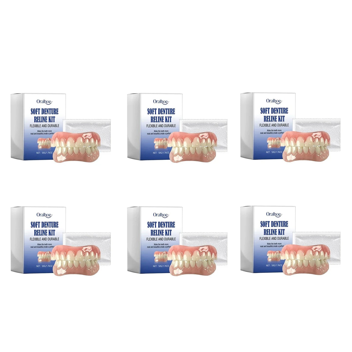 Oralhoe Soft Denture Reline Kit – Temporary Cosmetic Braces