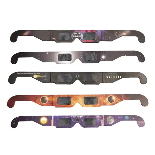 5-Pack Solar Eclipse Glasses – Safe Anti-UV Viewing, Adults & Kids Solar Eclipse Glasses Oasis Select