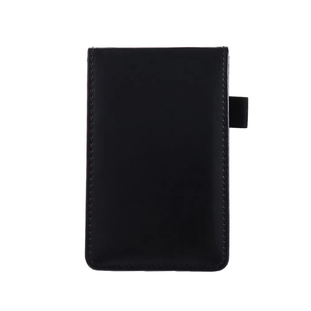 Office School Supplies Diary Small Memo Pads Leather Cover Mini Notepad A7 Notebook Business Memos Pocket Planner Peaceful Pleasures Health and Wellness Black