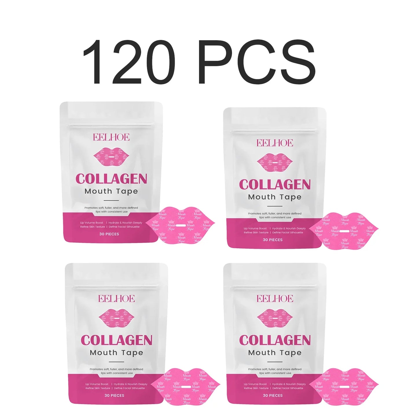 Lip Sleeping Mask Patches – Collagen & Hyaluronic Acid, 30 Pack