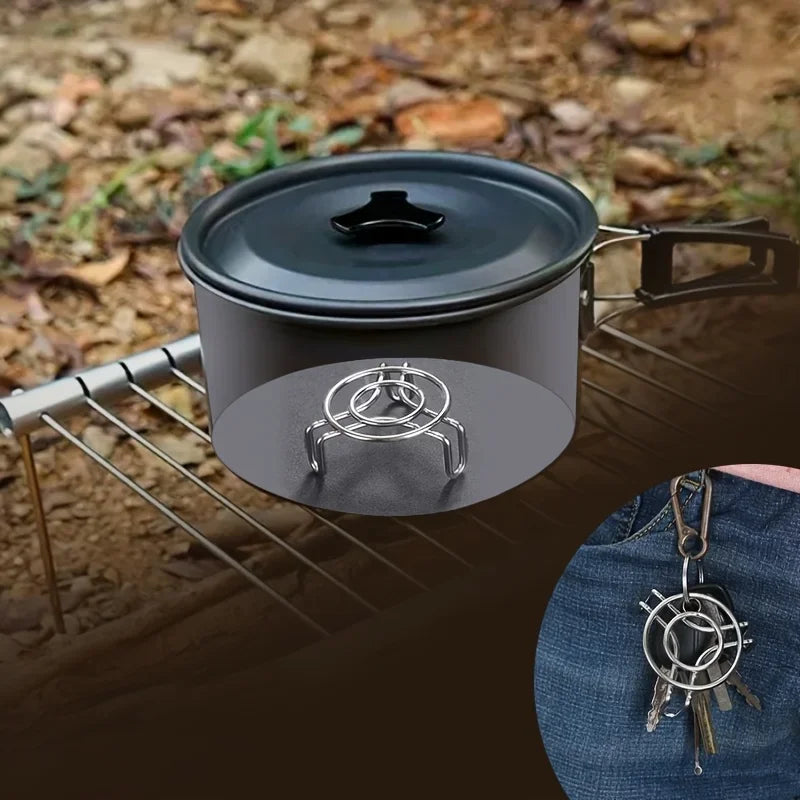 Ultra Mini Steaming Rack Small Size 304 Stainless Steel High Low Legged Small Rack Health Pot Thermos Cups Household Small Pot Peaceful Pleasures Health and Wellness