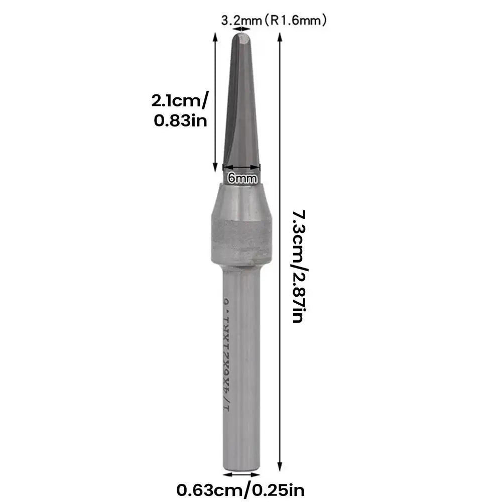 V Groove Router Bits 1/2 & 1/4 Inch HSS Woodworking End Mills