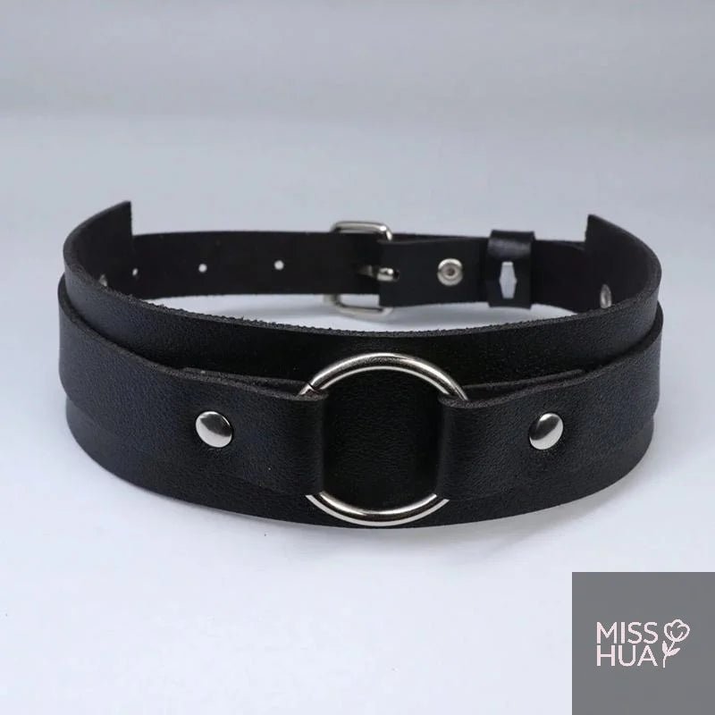 3pcs Punk Black Leather Arm Bands | Gothic Cosplay Armband Set