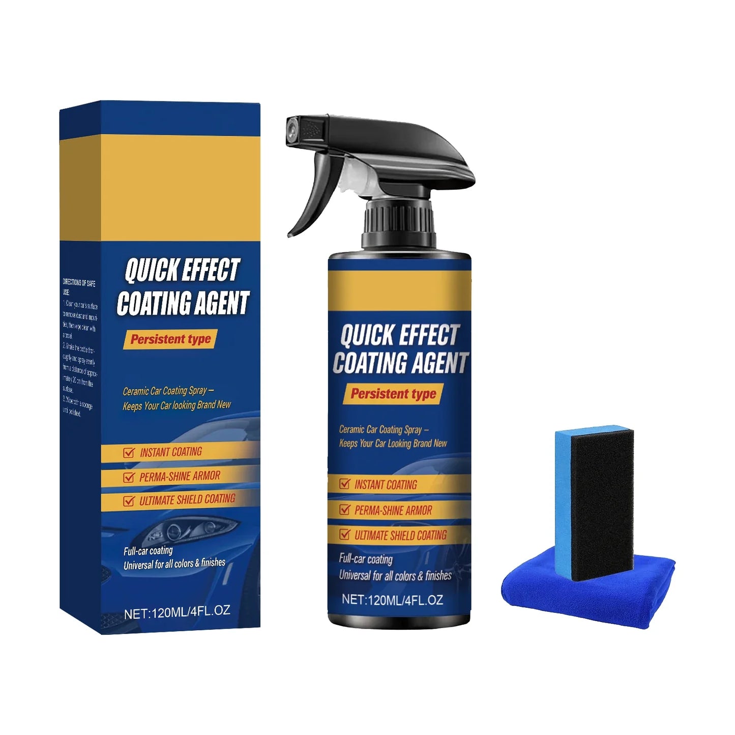 Ceramic Nano Coating Spray – Car Paint Gloss & Protection 120ml