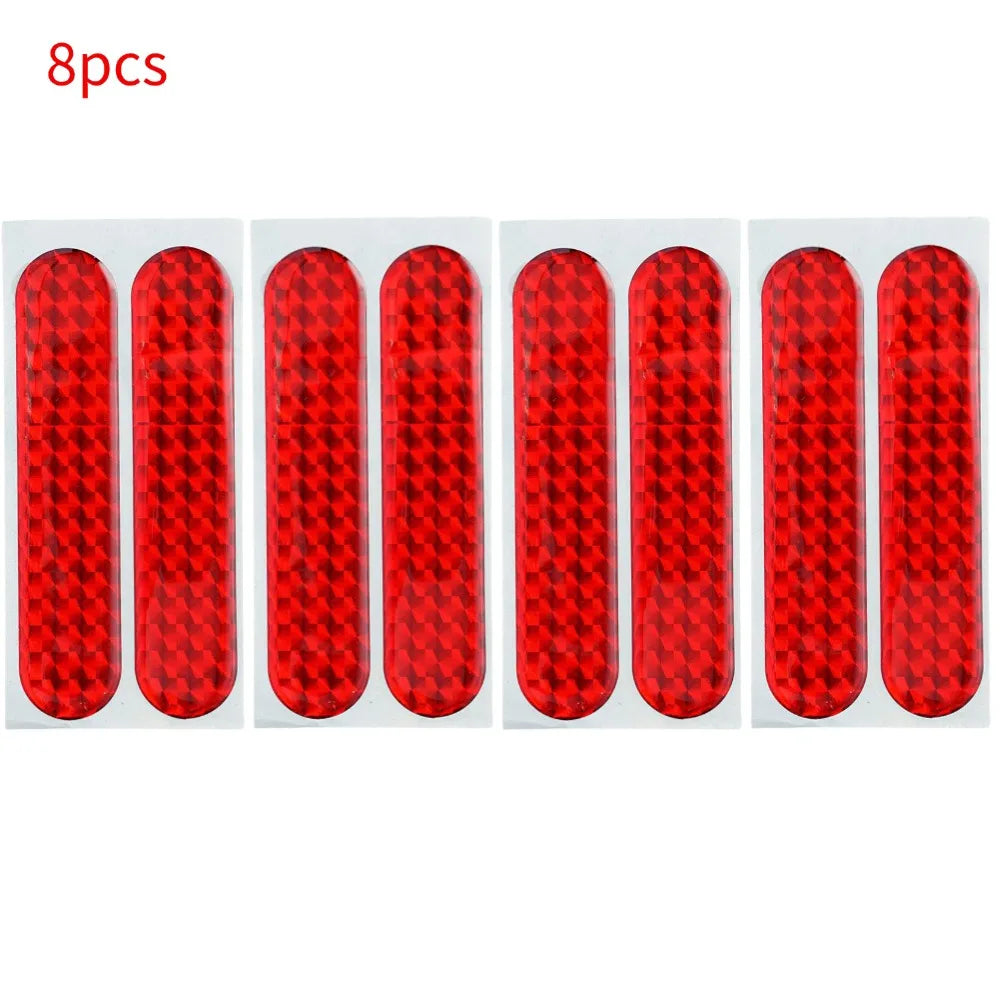 Red Car Reflective Sticker for Safety Alert Warning Peaceful Pleasures Health and Wellness 4pairs