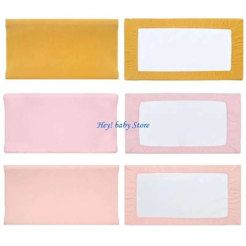 Muslin Diaper Changing Pad Cover – Soft, Breathable & Unisex