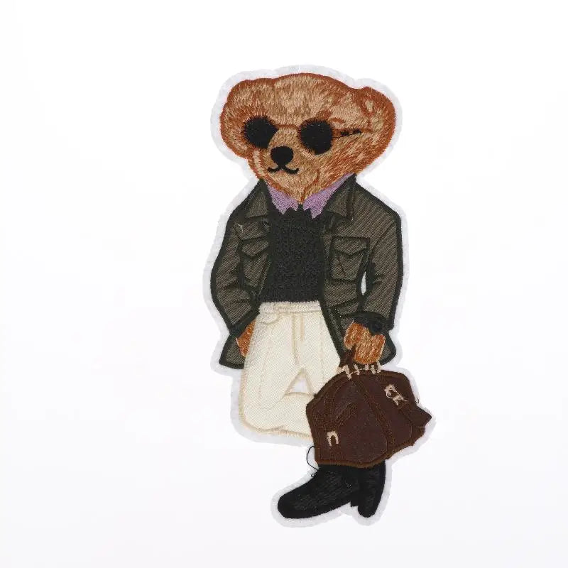 1Pcs Large Bear Clothing Patch for DIY Craft Projects Peaceful Pleasures Health and Wellness A4