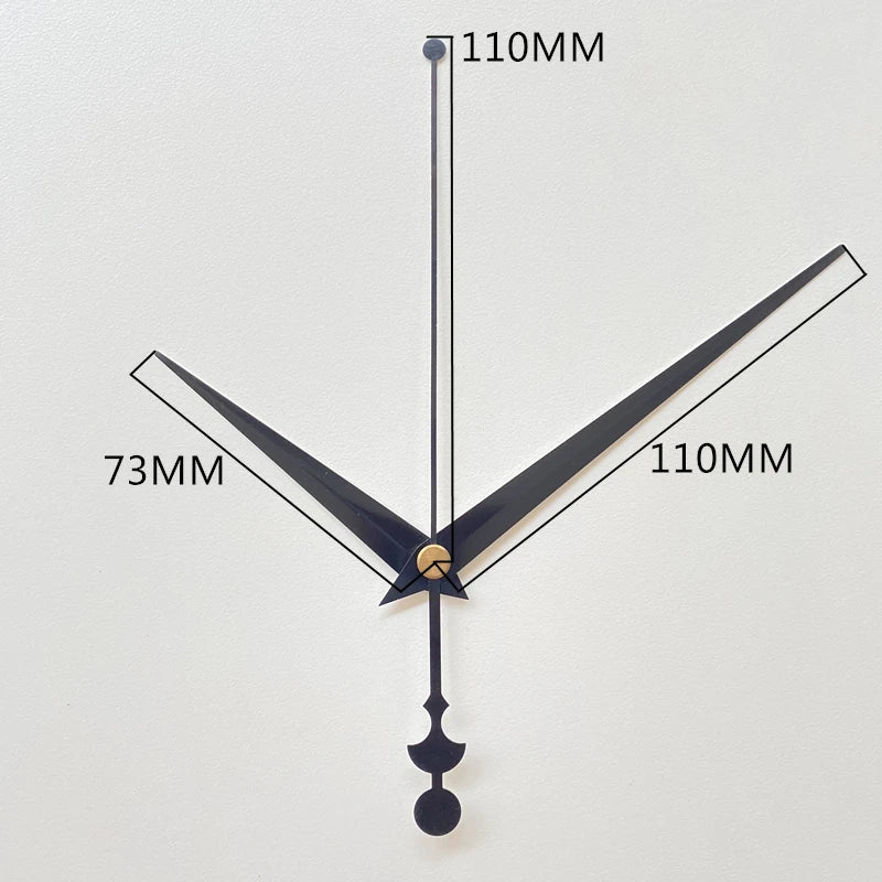 Silent Mute DIY Wall Clock Movement with Hands – Quartz Mechanism Repair Kit