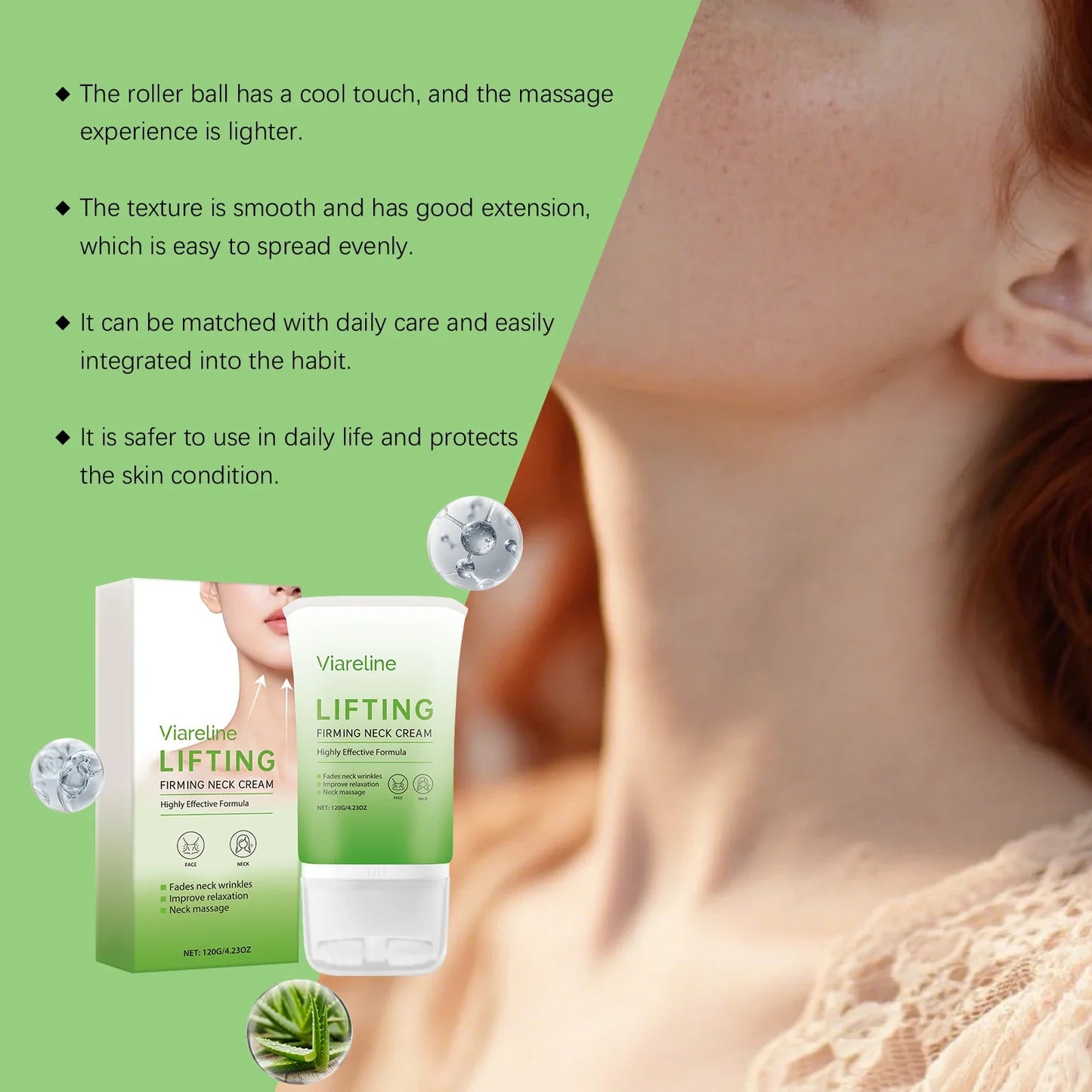 Viareline Firming Neck Cream – Lifting & Tightening 120g
