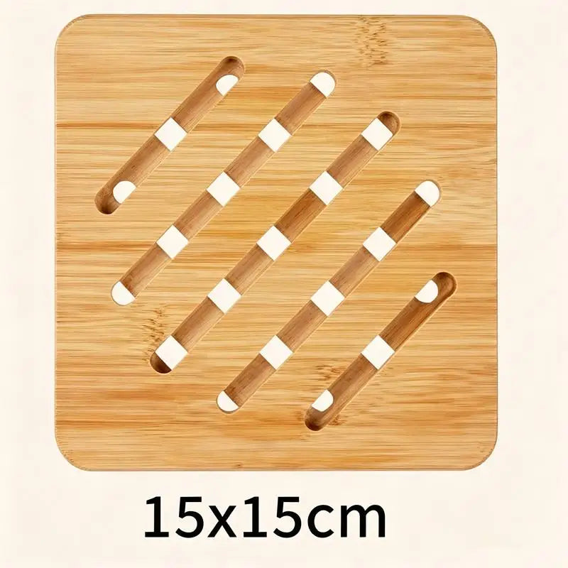 Natural Bamboo Trivet Mat – Heat-Resistant Kitchen Placemat