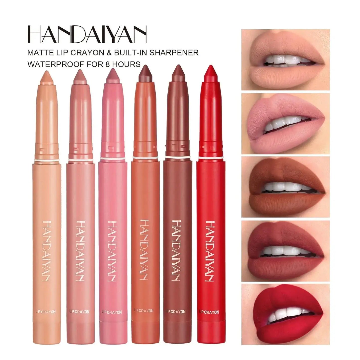 Handaiyan Velvet Matte Lip Liner – Waterproof, Long-Lasting