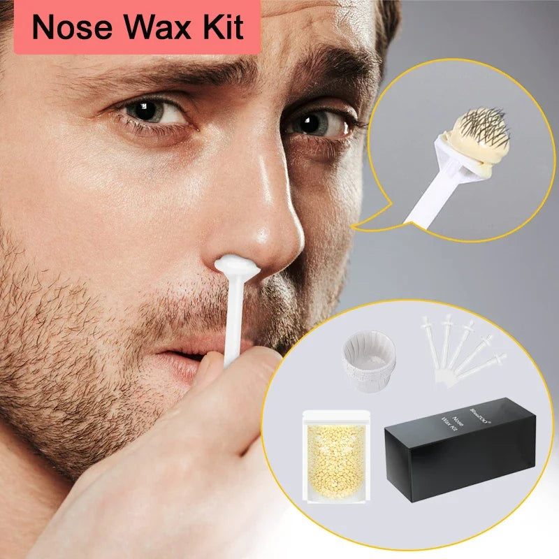 50g Safe Beeswax Nose Wax Beans Kit Painless Nose Hair Remover 2026 Portable Nose Wax Stick Applicator Daily Beauty Accessories Peaceful Pleasures Health and Wellness