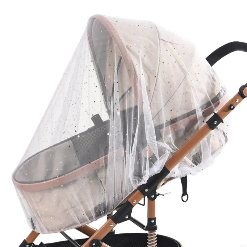 Baby Stroller Mosquito Net | Star & Flower Pattern, 160x130cm