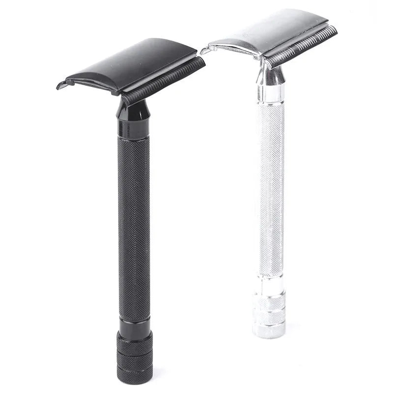 Men's Double Edge Safety Razor | Stainless Steel + Titanium Blade