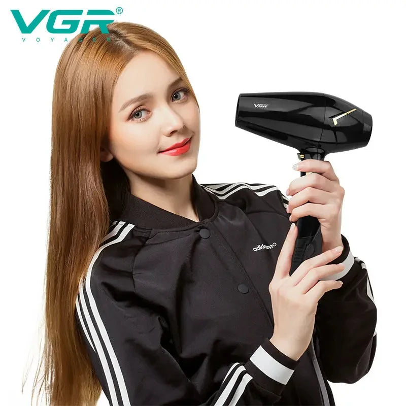 VGR convenient hair dryer high-power hair salon household hair dryer cold hot air negative ion quick drying hair dryer V-423 Peaceful Pleasures Health and Wellness