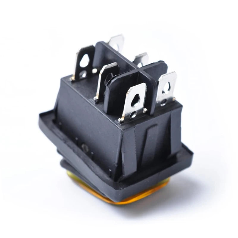 6-pin Electrical Equipment With 250V125VAC Power Switch KCD4 Waterproof Rocker Switch Peaceful Pleasures Health and Wellness
