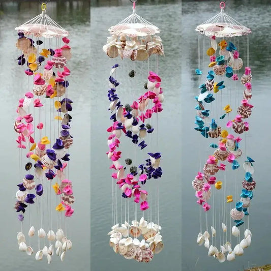 Colorful Shell Wind Chime Decoration Creative Door Window Decor Peaceful Pleasures Health and Wellness