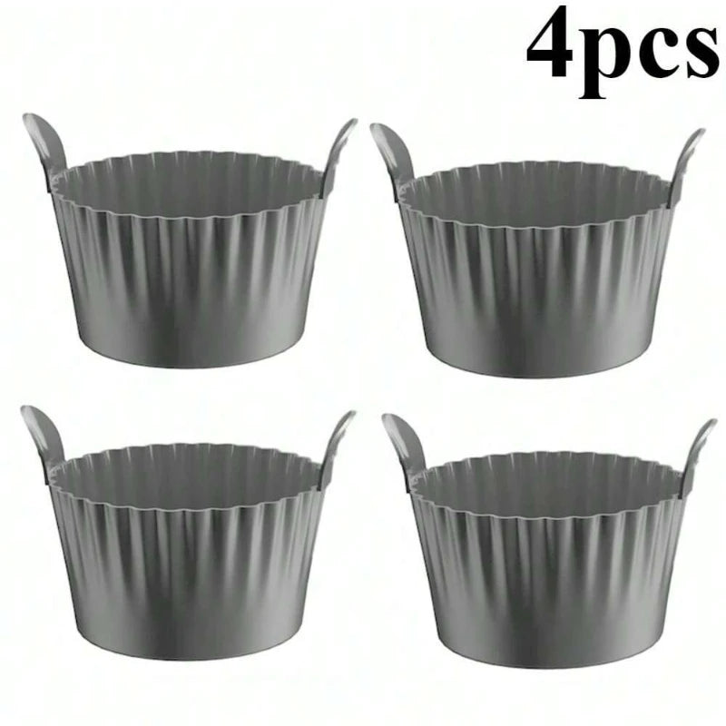 Silicone Air Fryer Liners & Non-Stick Baking Cups | 1-4 Pack