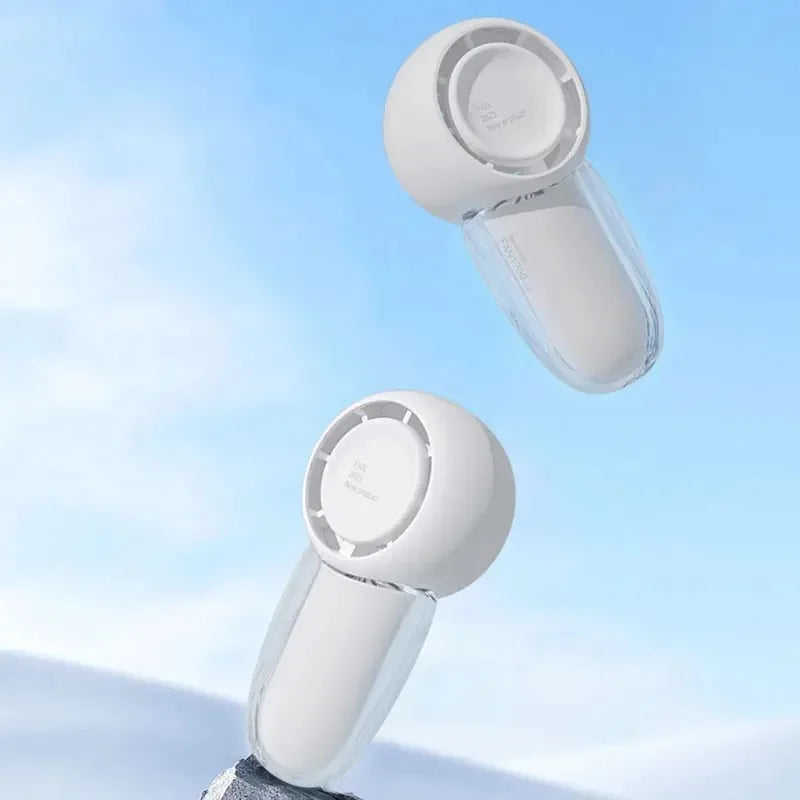 USB Rechargeable Portable Pocket Fan Cute Mini Mute Summer Cooling Fan 3 Speeds Hanging Rope Design Peaceful Pleasures Health and Wellness