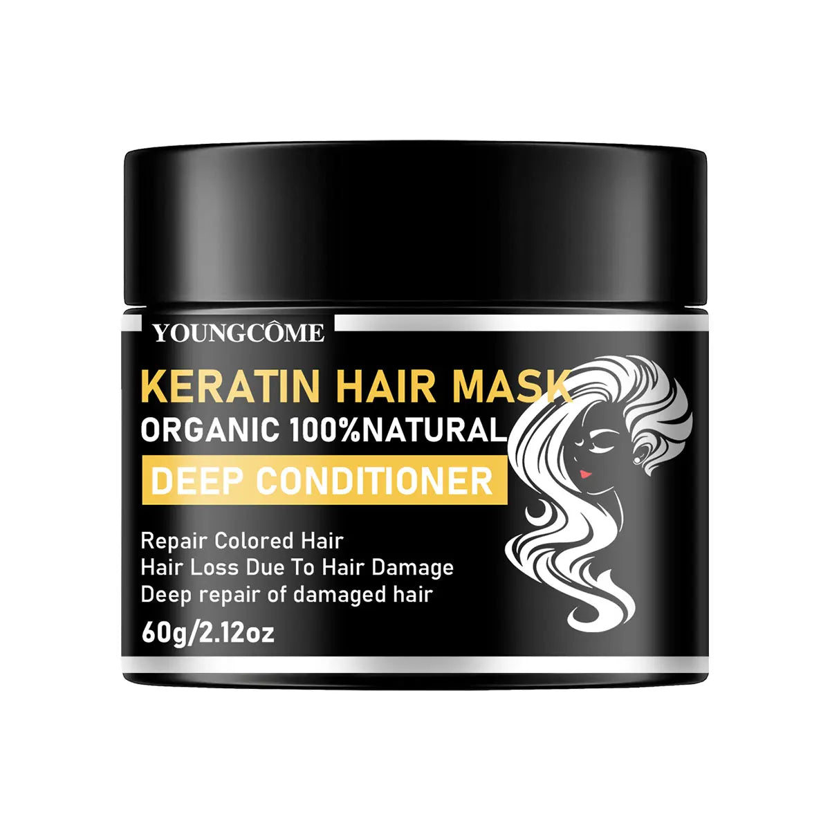 YOUNGCOME Keratin Hair Mask – Repair, Smooth & Frizz Control