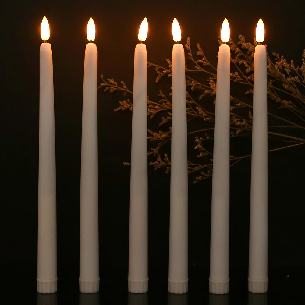 Flameless Taper Candles with Remote Flickering LED Taper Candles Battery Operated Candlesticks for Wedding Christmas Thanksgivin Peaceful Pleasures Health and Wellness