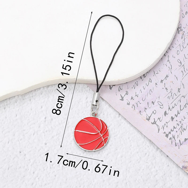 Sports Ball Keychain – Basketball Soccer Volleyball Baseball Charm