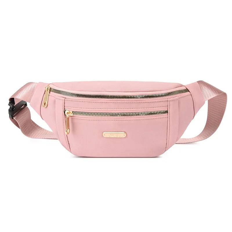 Canvas Fanny Pack Belt Bag – 3 Pockets, Men & Women