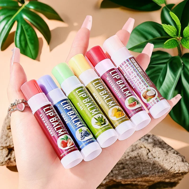 HEYXI 24-Piece Fruit Flavor Moisturizing Lip Balm Set