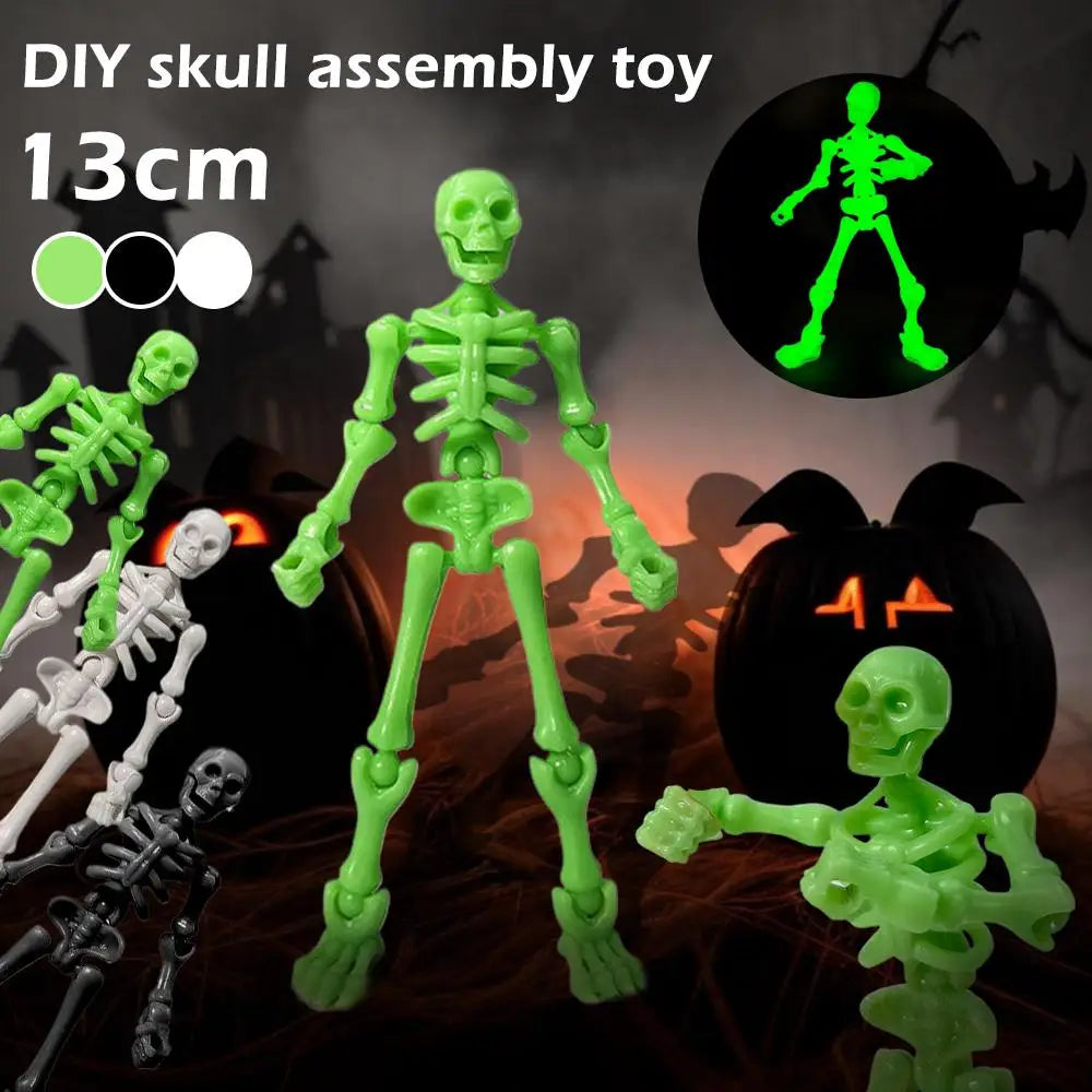 Posable Mini Skeleton Figurines | DIY Halloween Craft Decor