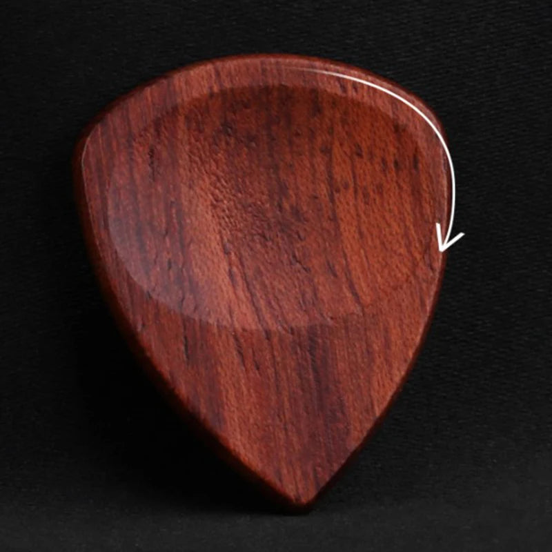 Wooden Acoustic Guitar Picks Bass Ukulele Plectrum Hearted Shape