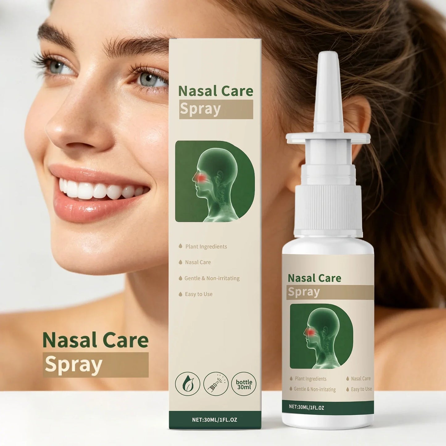 Plant-Based Nasal Cleaning Spray – Congestion & Mucosa Relief