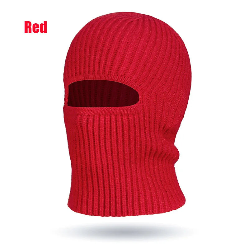 Knitted Balaclava Hat & Windproof Face Mask – Unisex Winter