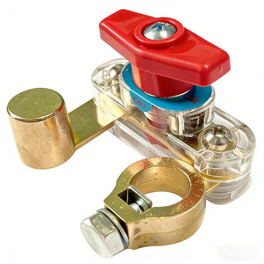 Car Battery Disconnect Switch 12V/24V Bidirectional Cut Off Battery Disconnect Switch Peaceful Pleasures Health and Wellness