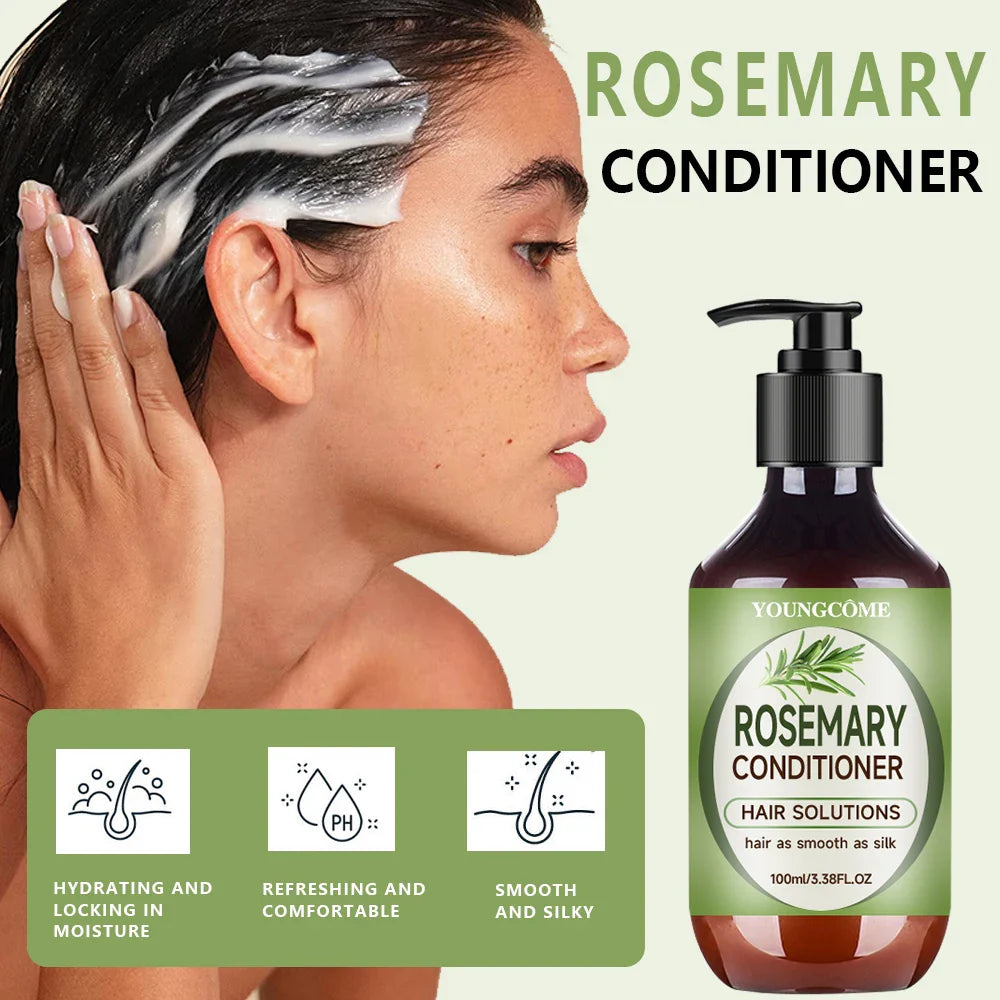 Rosemary Essential Oil Hair Mask & Nourishing Serum – YOUNGCOME