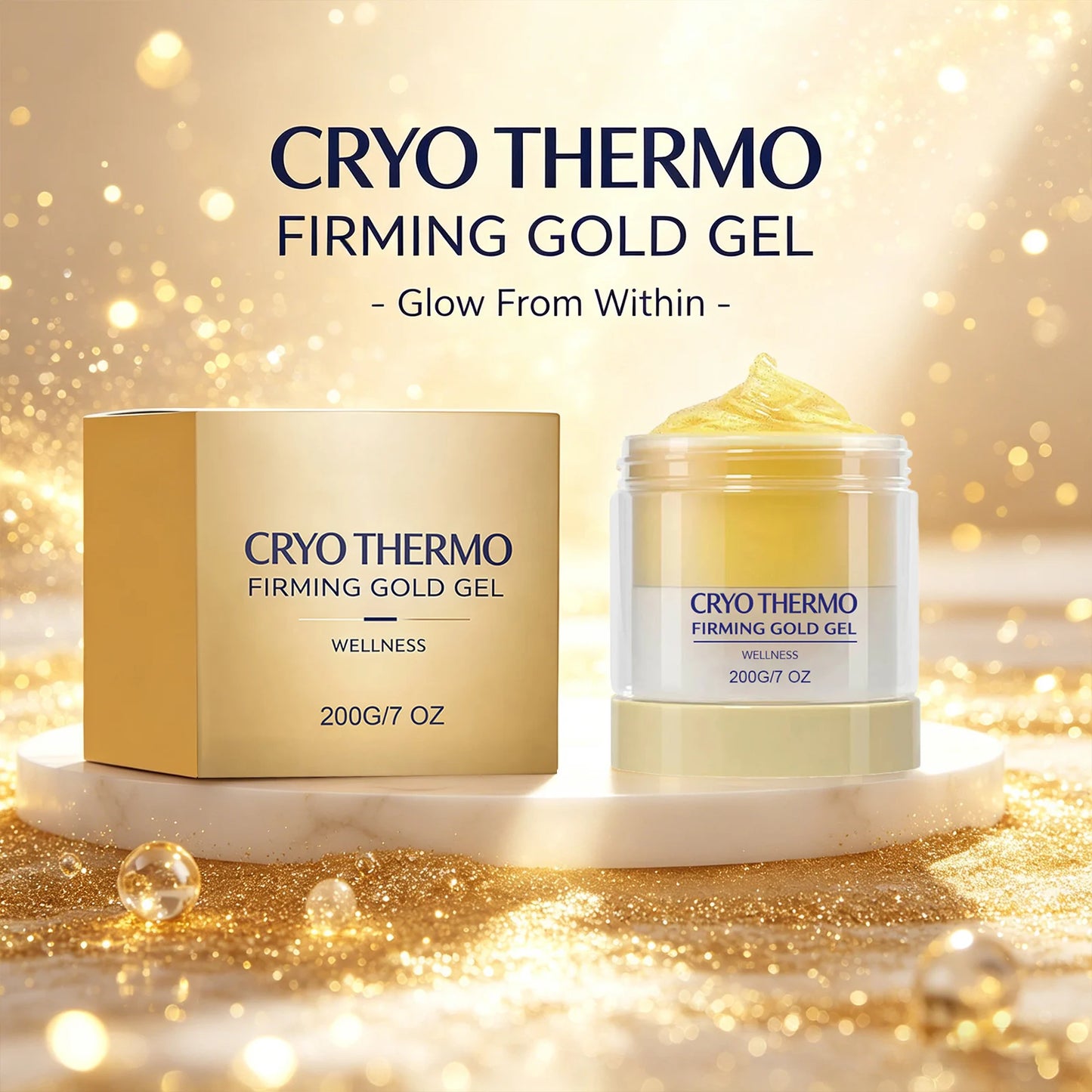 Firming Gold Face Cream Moisturizing Accelerate Fat Metabolism Improve Skin Elasticity Reduce Sagging Wellness Body Massage Gel Peaceful Pleasures Health and Wellness