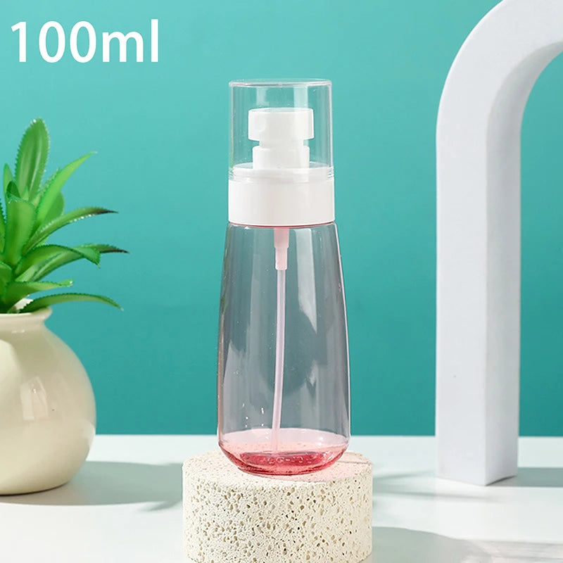 30ml/60ml/100ml Fine Mist Spray Bottle Plastic Bottl Lotion Pump Travel Perfume Water Bottles Refill Peaceful Pleasures Health and Wellness 100ml Pink