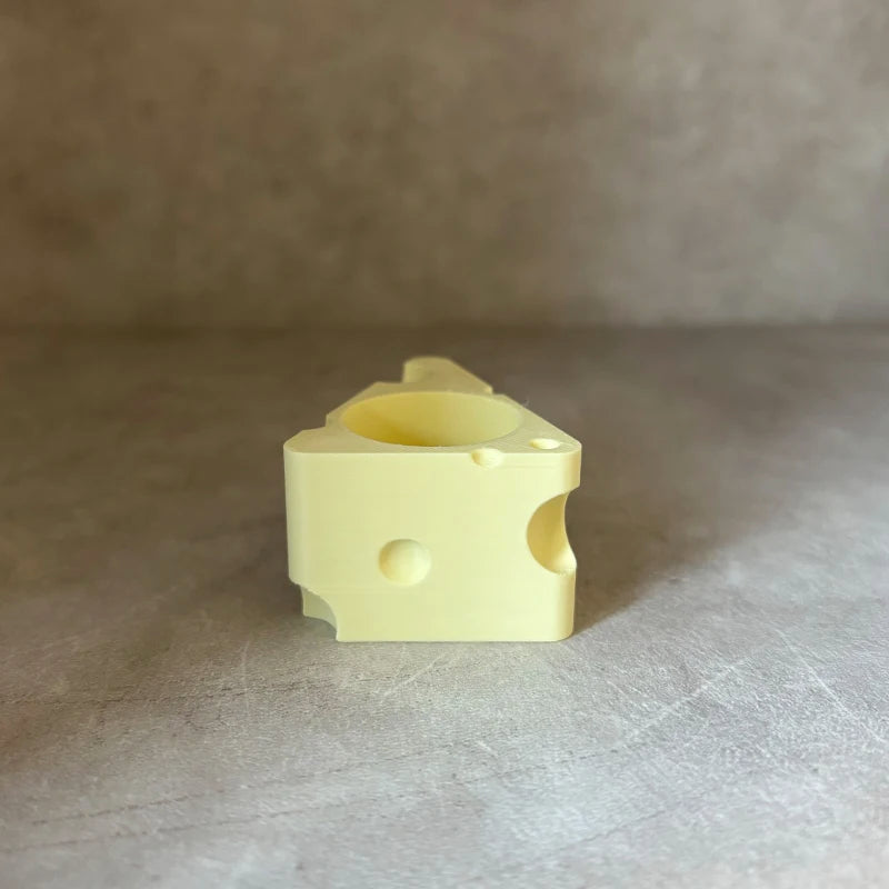 Mini Cheese Succulent Pots Set of 2 | Cute Desktop Plant Decor
