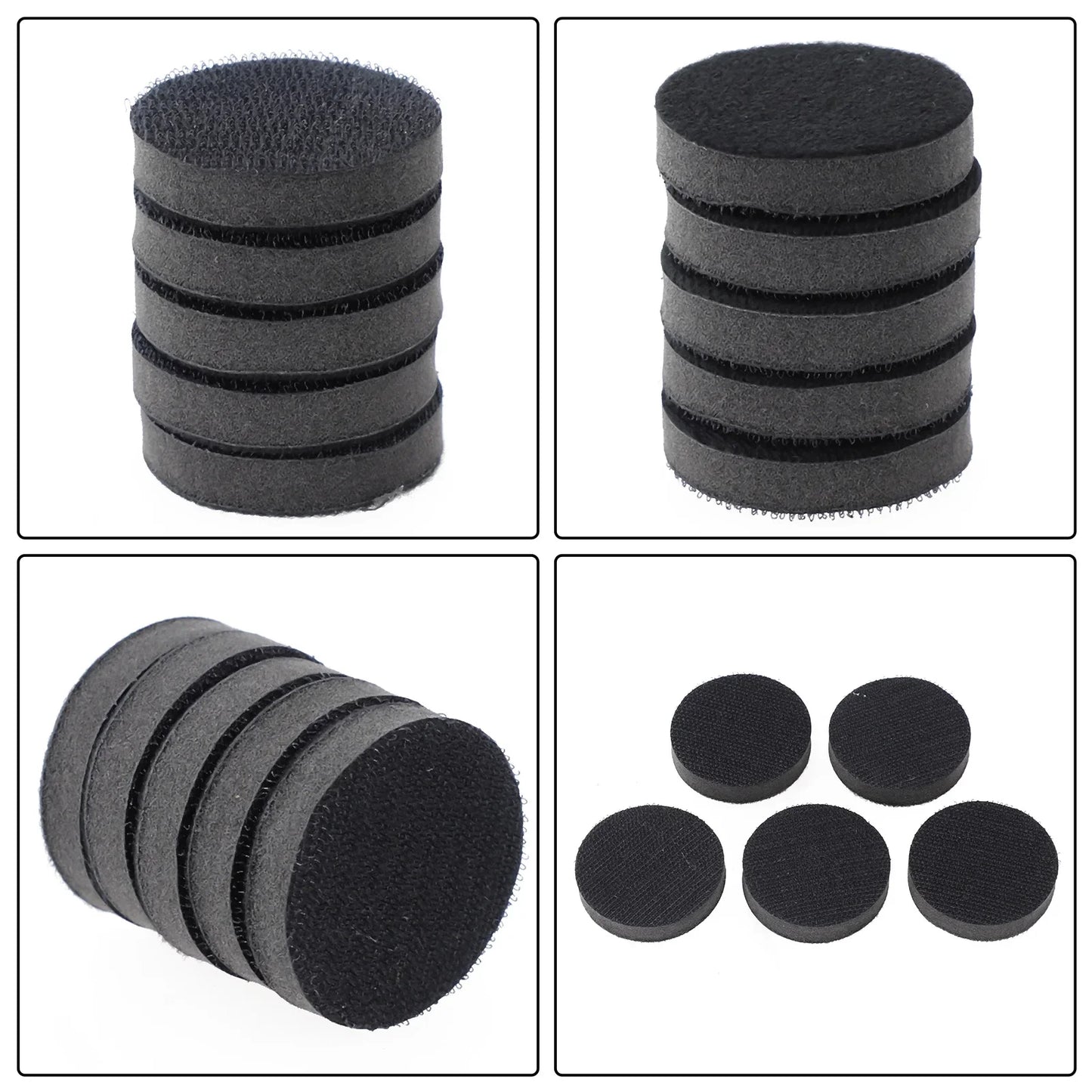 5-Pack Hook & Loop Sponge Interface Buffer Pads 50mm & 75mm