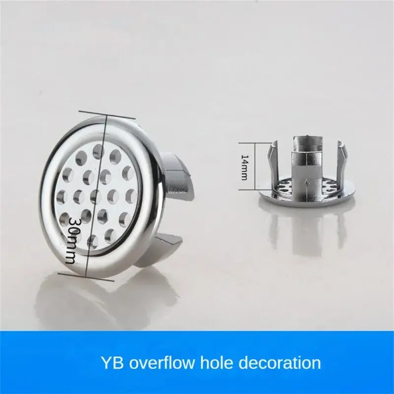Brass Sink Overflow Hole Cover | Decorative Basin Drain Cap