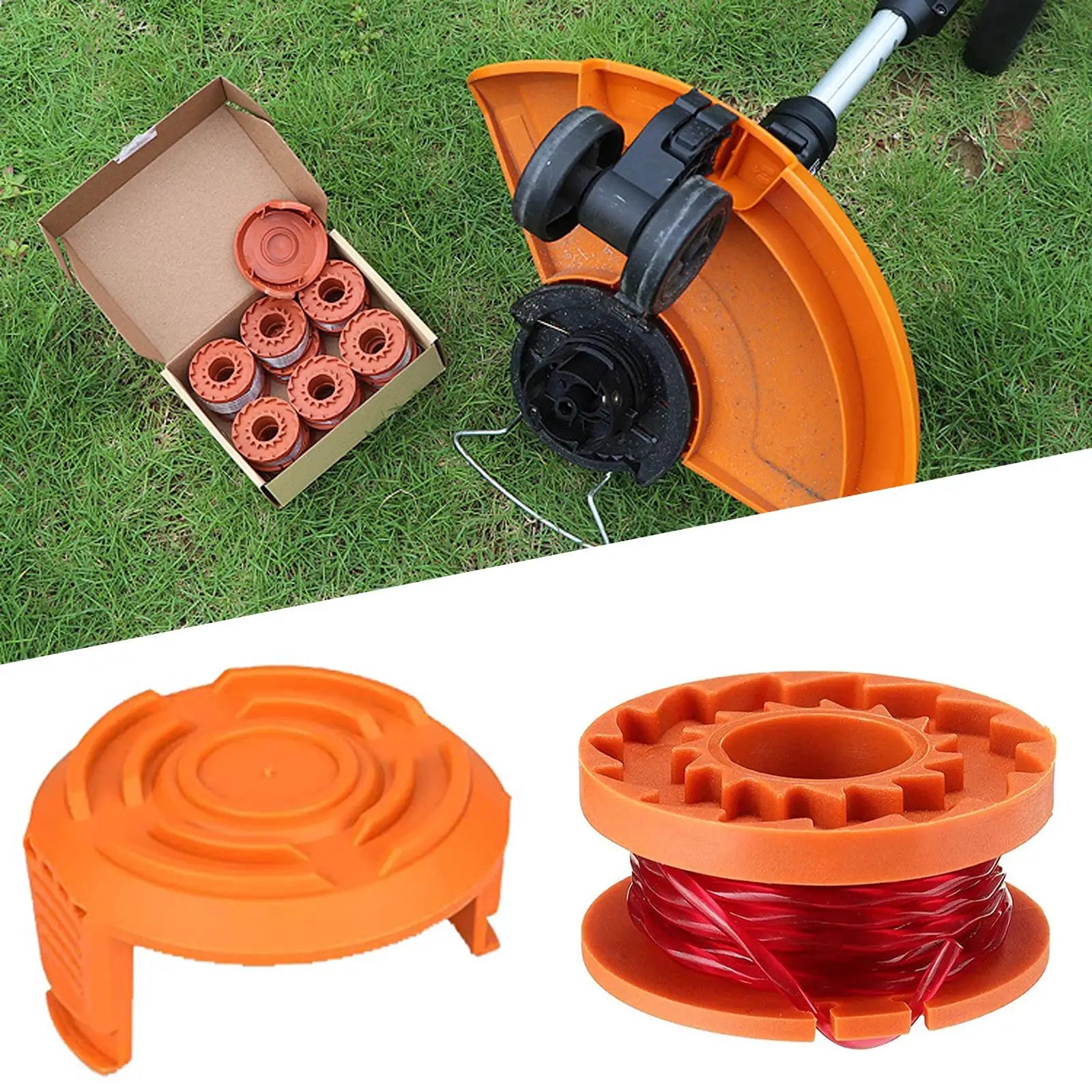 Trimmer Spool Line For Worx WG154 WG163 WG180 WG175 WG155 WG151 WG160 Cordless Grass Trimmer Cutter Lawn Trimmer Replace Tools Peaceful Pleasures Health and Wellness