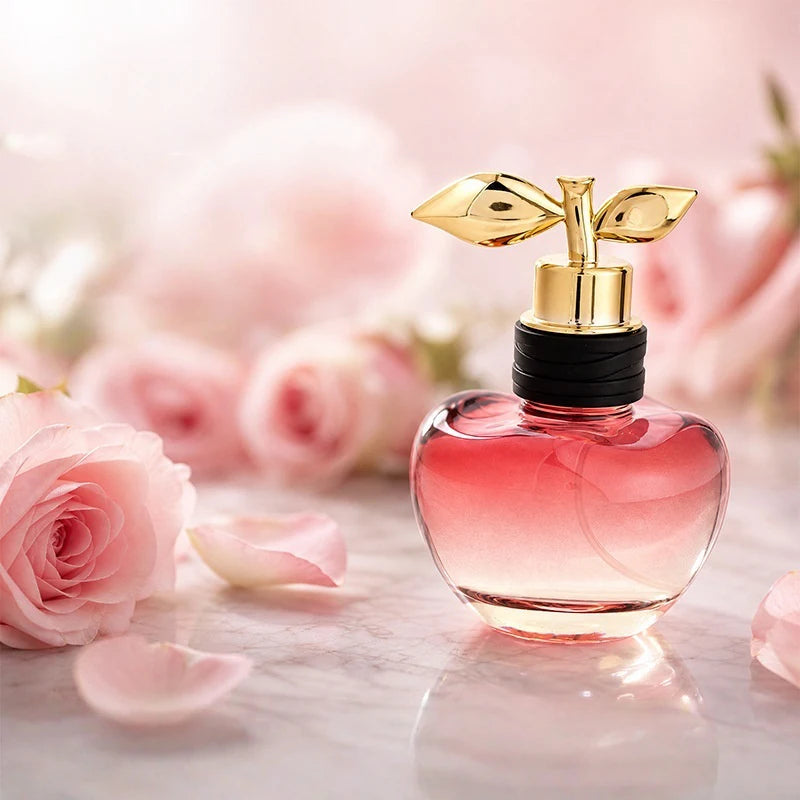 Apple Shaped Perfume Long Lasting Fresh Fruit Floral Scent Eau De Toilette 50ml Gourmand Sweet Fragrance Women Dating Perfume Peaceful Pleasures Health and Wellness A-Jasmine 50ml