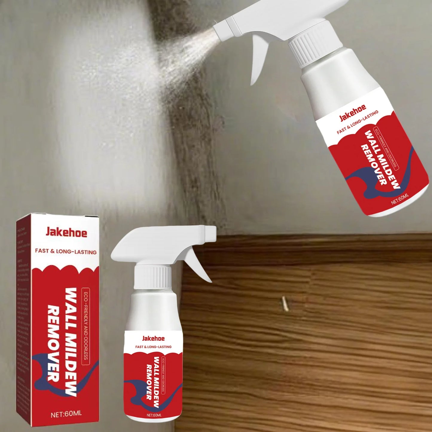 Jakehoe Mildew Remover Spray – Black Mold & Stain Cleaner