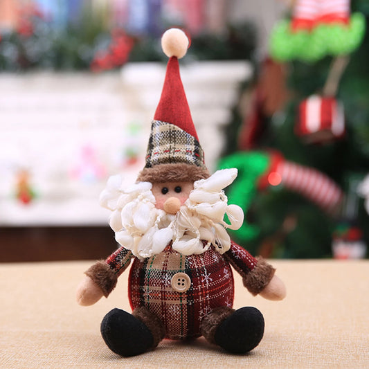 Christmas Tree Hanging Dolls Christmas Snowman Element Decor for Family Friend Christmas Gift Peaceful Pleasures Health and Wellness