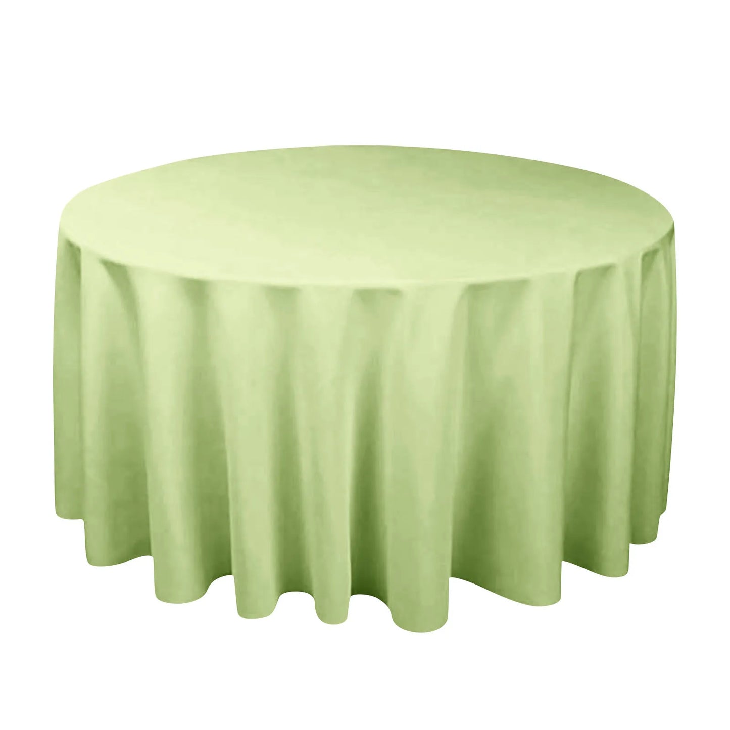 Round Satin Tablecloth – Water-Resistant Wedding & Banquet Cover