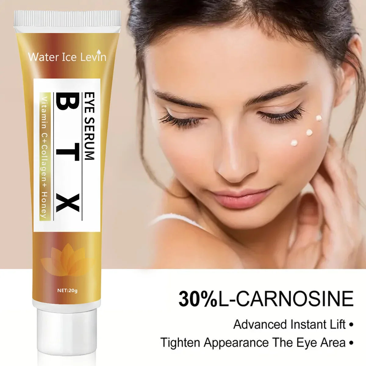 Hyaluronic Acid Eye Gel Cream – Hypoallergenic & Moisturizing