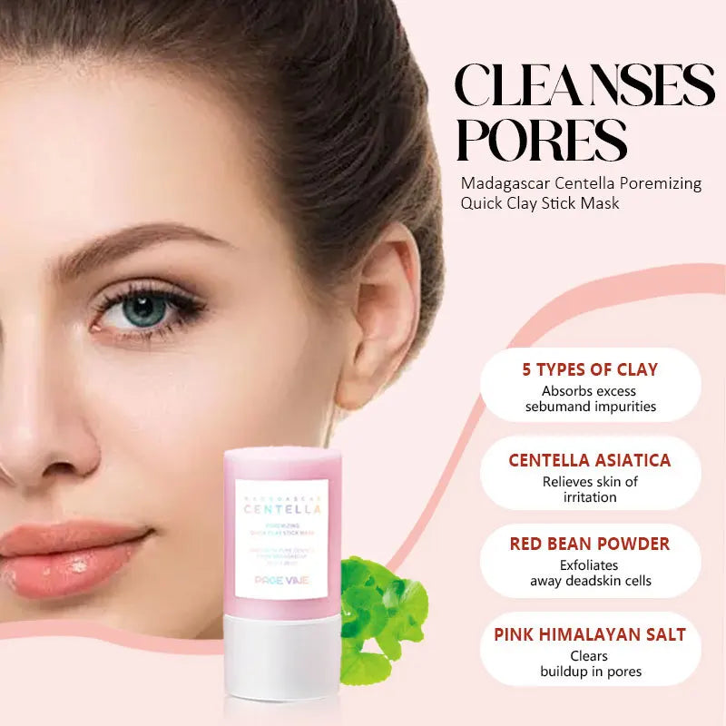 Pink Salt Facial Cleansing Mud Stick Soften Old Keratin Clean Pores Skin Softening Moisturizing Improve Skin Texture Solid Mask Peaceful Pleasures Health and Wellness