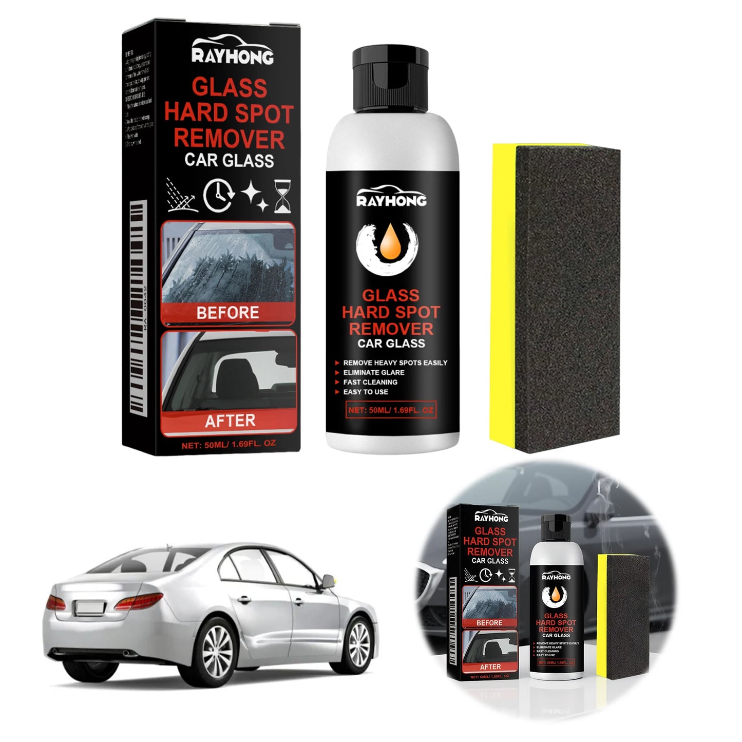 Automobile Glass Polishing Paste Glass Scratch Repair Scratch Remover Kit Deep Cleaner Paste Window Auto Detailing Peaceful Pleasures Health and Wellness
