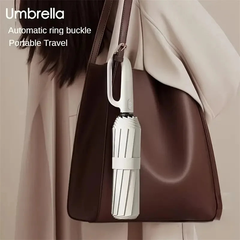 Automatic Windproof UV Folding Umbrella – Large Rain Parasol