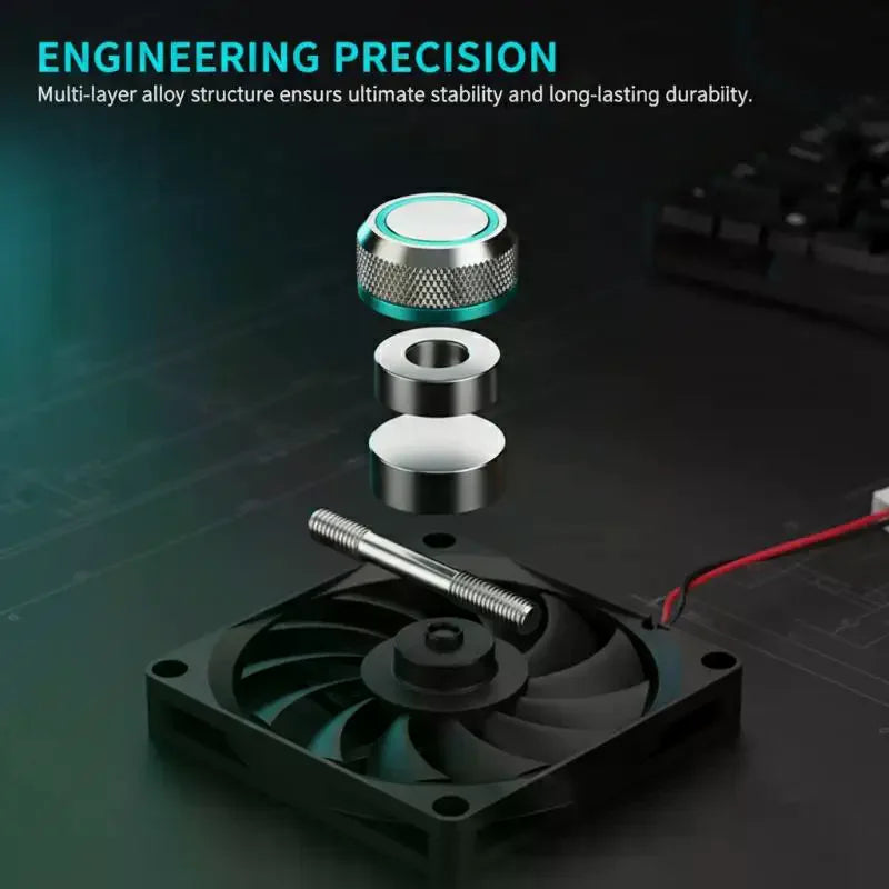 M4 Chassis Heat Sink Fan Mount Magnetic Screw Nut DIY Kit Fan Mount Bracket Peaceful Pleasures Health and Wellness