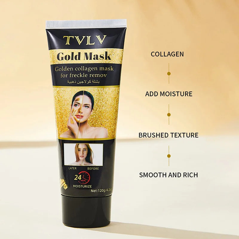 TVLV Gold Collagen Peel Mask – Brighten & Moisturize Skin